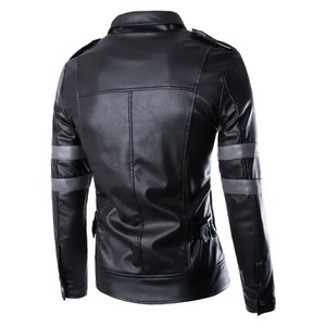 Veste en cuir grande taille de haute qualité pour hommes, vêtements d'extérieur coupe-vent, fermeture à glissière, vêtements de course automobile respirants - Product Image 3