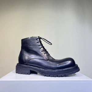 Bottes de neige en cuir pour hommes et bottes d'hiver en cuir imperméables et isolées pour climat froid et temps neigeux - Product Image 2