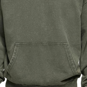 Meilleure vente Sweat à capuche en polaire lourde 100% coton conçu sur mesure pour hommes imperméable OEM imprimé Logo surdimensionné de haute qualité - Product Image 5