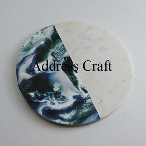 Tabla de cortar de mármol con logotipo personalizado, tabla de cortar decorativa y platos de vajilla, vajilla de desayuno al mejor precio - Product Image 5