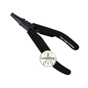 Precio con envío Alicates de punta plana de acero inoxidable Lindstrom 7490 de 120mm con mango de dos componentes para trabajos de joyería (negro) - Product Image 1