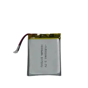 Batería de iones de litio de 3,7 v para localizador GPS, batería de polímero de litio de 600mAh, YJ503040