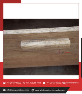 Mueble de Madera Tradicional Hecho a Mano con 3 Cajones y 2 Puertas, Mueble de Alta Calidad Ecológico para Interiores, Hogar, Apartamento u Oficina - Product Image 4