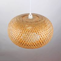 Abat-jour tissé en bambou pour la décoration intérieure, meilleure décoration classique, vente chaude en suspension
