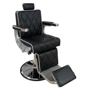 Silla de barbería elegante y ergonómica portátil para hombres para salones hoteles - Product Image 2