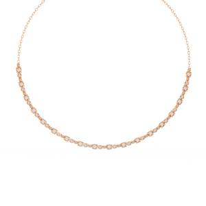 Hermoso Collar de Oro de 18K para Mujer con Diamantes Cultivados en Laboratorio - Product Image 1