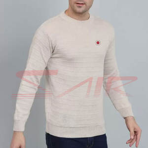 Custom High Quality Men's Sweatshirt Latest Design 100% Cotton Plain Dyed Loose Long Sleeve <b>Crewneck</b> for Winter - Product Image 5