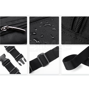 กระเป๋าคาดเอวสำหรับเดินทาง สายกว้างและซิปปิดแน่นหนา กระเป๋าคาดเอวสำหรับกิจกรรมกลางแจ้งพร้อมแผงหลังระบายอากาศ - Product Image 5