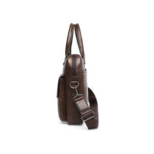 Sacoche pour ordinateur portable en cuir véritable pour homme, vintage, exécutif, bandoulière, imperméable, durable, simple, usage quotidien, écologique - Product Image 4