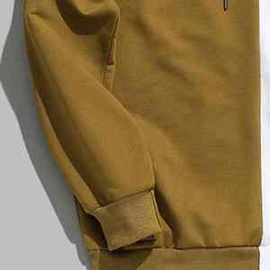 เสื้อฮู้ดผู้ชายสไตล์สตรีทแวร์สำหรับฤดูหนาว ลำลอง ทันสมัย ดีไซน์เรียบง่ายไม่ซ้ำใคร พิมพ์ลายโลโก้ตามสั่งด้วยเทคนิคซิลค์สกรีน 100% - Product Image 6