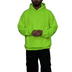 2025 Sudadera con capucha de algodón orgánico al por mayor personalizada Unisex ropa de calle Lisa para hombres básicos bordados de gran tamaño de alta calidad para invierno - Product Image 1
