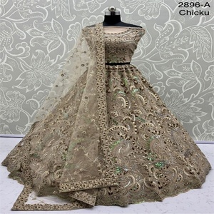 Filet d'usure de mariage avec multi-fils Lehenga Choli Fabricant et fournisseur de Surat au dernier taux - Product Image 1