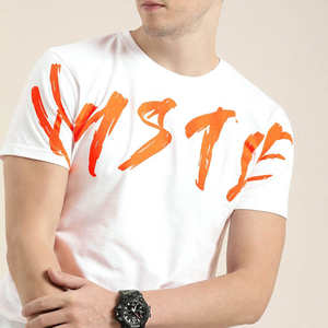 Camiseta Personalizada para Hombre, Diseño Exclusivo, 100% Algodón, Patrón de Letras, Estilo Vintage, Marca Privada, Talla Regular - Product Image 4