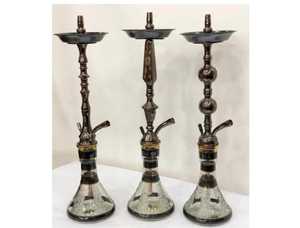 Conjunto de Cachimba de lujo Farida al por mayor, minishisha de cristal grande con nuevo diseño, técnica de espejo, manguera metálica de lujo única personalizada - Product Image 3