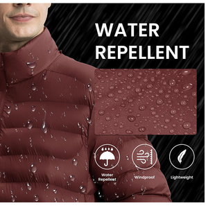 Vestes d'hiver matelassées pour hommes, légères, imperméables, à capuche, surdimensionnées, avec logo personnalisé en gros, veste d'extérieur en 2026 - Product Image 4