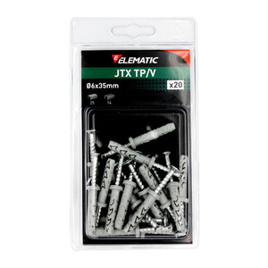Elematic Blister Tassello Jtx Tp/V 6x35 Con Vite 20 Pz - Product Image 1