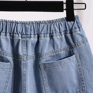 Pantalones cortos lavados informales de primera calidad para mujer, pantalones cortos de mezclilla de gran tamaño con estilo, pantalones vaqueros de verano personalizados 2025 para mujer - Product Image 4