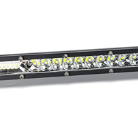 Barre lumineuse de travail à LED à une rangée 11 pouces Spot Flood Light IP67 Blanc 102W Phare de conduite pour camion Offroad ATV SUV Accessoire de voiture