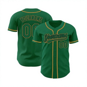 Ensembles d'uniformes de baseball et de softball personnalisés 100 % polyester pour adultes, motif d'équipe, sublimation, extensibles dans quatre directions, logo frontal - Product Image 1