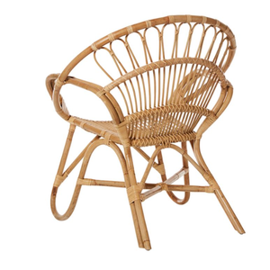 Grossiste Chaise de salle à manger en rotin naturel de haute qualité, nouveau design, avec accoudoirs, fabriquée au Vietnam - Product Image 1