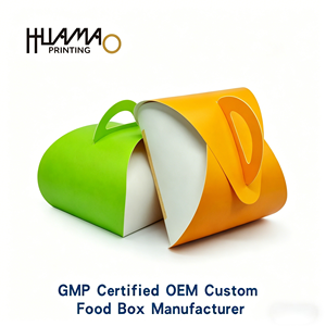 Huamao Food Grade Paper <b>Cake</b> <b>Box</b> with Handle for Tiramisu Black Forest Mousse Cupcake Dessert <b>Gift</b> Packaging - Product Image 4