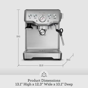 Machine à café automatique en acier inoxydable programmable, pression de 20 bars, moulin intégré, capacité de 12 tasses, hôtel, extérieur, voiture - Product Image 1