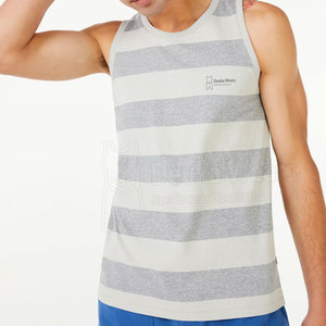 Débardeurs de sport imprimés à col rond, coupe ajustée, sur mesure, faible MOQ, pour hommes, personnalisables, 100 % coton, sans manches, pour l'entraînement - Product Image 2