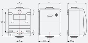 Pulsante luminoso a montaggio superficiale impermeabile IP54 10A 250V (Solera 3320IL) - Product Image 2