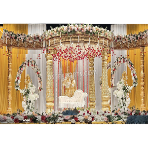 Grand mariage hindou Radha Krishna FRP Mandap Incroyable Design Mariage indien Mandap Mariage hindou Radha Krishna Fibre Mandap USA - Product Image 1