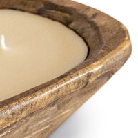 Bol de bougie parfumée en bois en gros de haute qualité pour des occasions telles que le ramadan de Pâques et les fournitures naturelles en vrac de la fête des pères