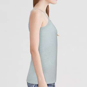Vêtements de sport pour femmes, couleur unie, respirants, de qualité supérieure, fabriqués en usine, vente chaude, camisole de yoga personnalisée - Product Image 2