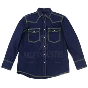 เสื้อเชิ๊ตผู้ชายสำหรับงานเชื่อมน้ำหนักเบาเสื้อเชิ๊ตสำหรับผู้ชายเสื้อเชิ๊ตเชื่อมแบบมีเอกลักษณ์ระบายอากาศได้ดีทนทาน - Product Image 2