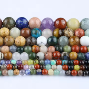 Venta al por mayor de piedras naturales de amor mezcladas 4/6/8/10mm Duobao cuentas curativas pulidas hebras para la fabricación de joyas pulsera accesorios DIY - Product Image 3