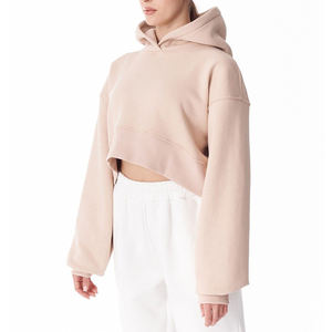 Mujeres sudaderas con capucha de moda bordado pulóver más tamaño de las mujeres Crop Top sudaderas con capucha - Product Image 3