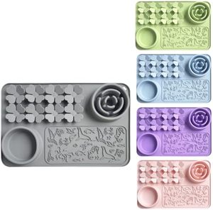 Silicone licking mat for pets stress relief <b>feeder</b> keeps dogs and <b>cats</b> engaged promotes calm feeding non slip safe and reusable - Product Image 1