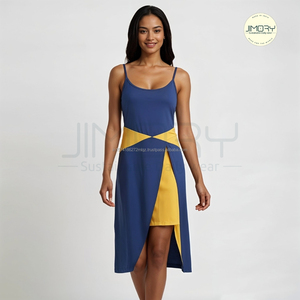 Vente en gros Robe en lin avec design de couverture pour les femmes Robes maxi d'été longues de style occidental pour le Marché mondial de la mode - Product Image 2