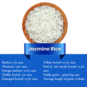 ข้าวหอมมะลิเวียดนามแตก5% ใหม่บาสมาติกสีขาวแบบพรีเมี่ยมยาวสั้น WhatsApp + 84 388 385 347 (MS alicia) - Product Image 5