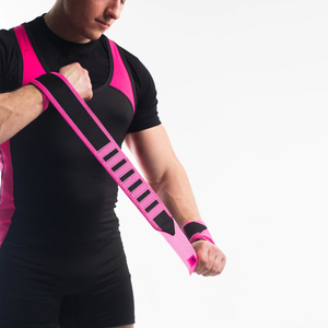 2024รัดข้อมือยกน้ำหนักปรับได้กันลื่นใช้ได้ทั้งชายและหญิงผ้านีโอพรีนสีพื้น - Product Image 6