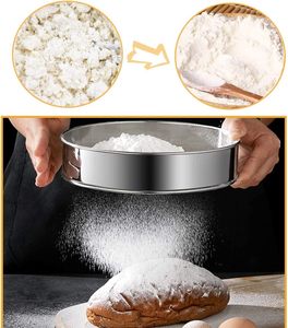 Chất Lượng Cao Cấp Vòng Bột Sàng Đặt Thép Không Gỉ Nướng Tốt Lưới Icing Đường Sàng Baking Bột Bánh Trang Trí - Product Image 6