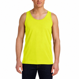 Camiseta sin mangas de poliéster reciclado para hombre, ropa de gimnasio de alto rendimiento, directo de fábrica - Product Image 4