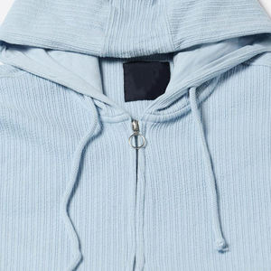 Sudadera con Capucha de Color Sólido con Cierre para Hombre, Venta al por Mayor de Fábrica, Sudadera con Capucha Informal con Estampado Personalizado para Hombre - Product Image 6