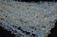 Perles de pierres précieuses d'opale de feu de Welo, opale éthiopienne naturelle chatoyante, forme poire facettée, pour la fabrication de bijoux, prix de gros