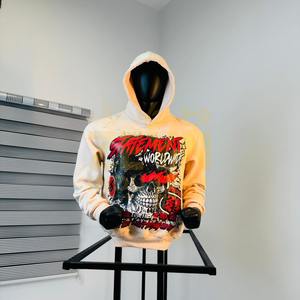 Peach Color Men Printed <b>Hoodies</b> <b>Trendy</b> Screen Printed Design Street wear Cotton Pullover <b>Hoodies</b> Wholesale Men's <b>Hoodies</b> OEM - Product Image 1