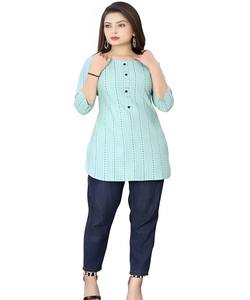 TOP DE TRAVAIL IMPRIMÉ EN COTON MODERNE VÊTEMENT DÉCONTRACTÉ PRIX DE GROS VÊTEMENT ETHNIQUE - Product Image 1