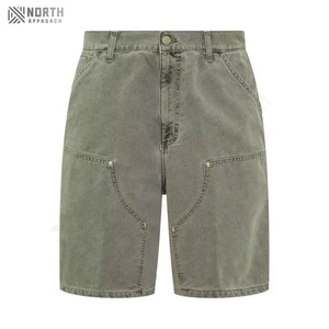 Pantalones Cortos de Mezclilla Blancos para Hombre, Estilo Vintage, Lavado Ácido, Secado Rápido, con Bolsillos, para Verano - Product Image 6