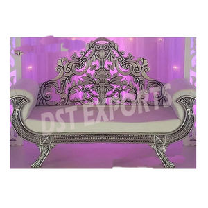 Arabian Wedding Maharaja <b>Sofa</b> Set/Furniture Set <b>Arabic</b> Wedding Golden Carved <b>Sofa</b> Wedding Luxurious Leather Tufted Crown Couch - Product Image 3
