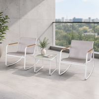 Table et chaises d'extérieur modernes, mobilier de bistrot pour hôtel, terrasse et cour