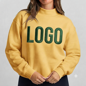 เสื้อสเวตเชิ้ตคอเต่าทรงโอเวอร์ไซส์สำหรับผู้หญิง คอลเลคชั่นบูติก ผ้าคอตตอนหนานุ่ม คุณภาพพรีเมียม แฟชั่นใส่ได้ทุกวัน รับสกรีนโลโก้ตามสั่ง - Product Image 1