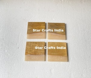 Posavasos de forma cuadrada de piedra de mármol negro Premium con soporte de Metal aislamiento térmico para decoración de mesa de oficina en casa Uso de utensilios de cocina - Product Image 3