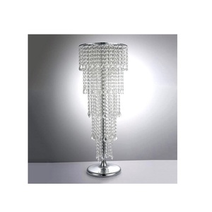 Floreros de metal de hierro para centros de mesa de boda Crystal Road Lead Party Centerpiece Decoraciones de mesa - Product Image 1